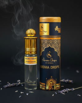 Aroma Drops by Monika Fresh Lemon Attar | Alcohol-Free Citrus Perfume | Long Lasting 06ml Roll-On