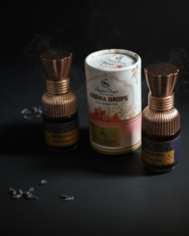 Aroma Drops by Monika Oudh Amber Attar | Premium Long-Lasting Natural Fragrance | 12 ml