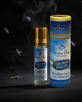 Easy Head Roll On 10 ml – Aroma Drops by Monika | Headache Relief Roll On | Herbal Aromatherapy Oil
